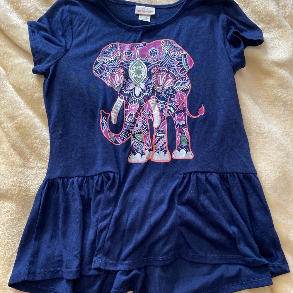 Girls Self Esteem shirt, Sz L